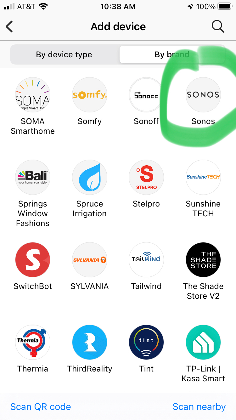 Connect Sonos Samsung SmartThings | Community