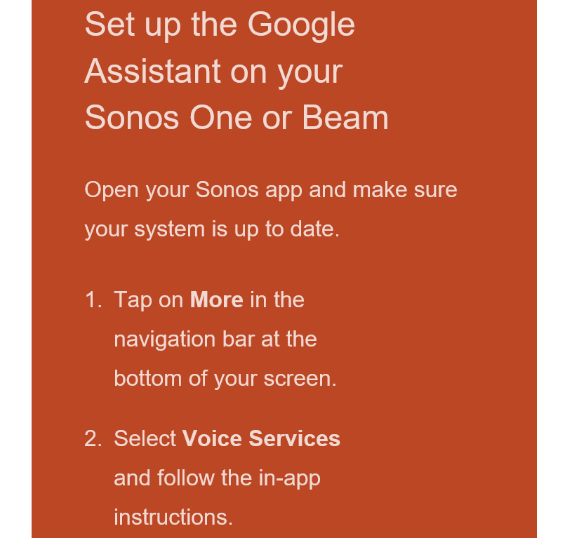 google assistant sonos play 5