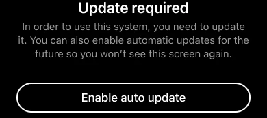 Heads up: "Update Required" prompt in the Sonos app