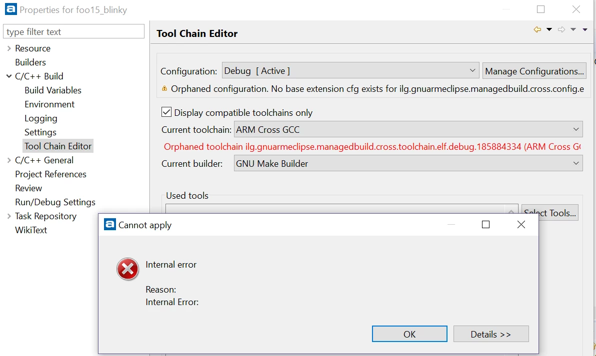 Attolic cannot import project - Orphaned Toolchain | Community
