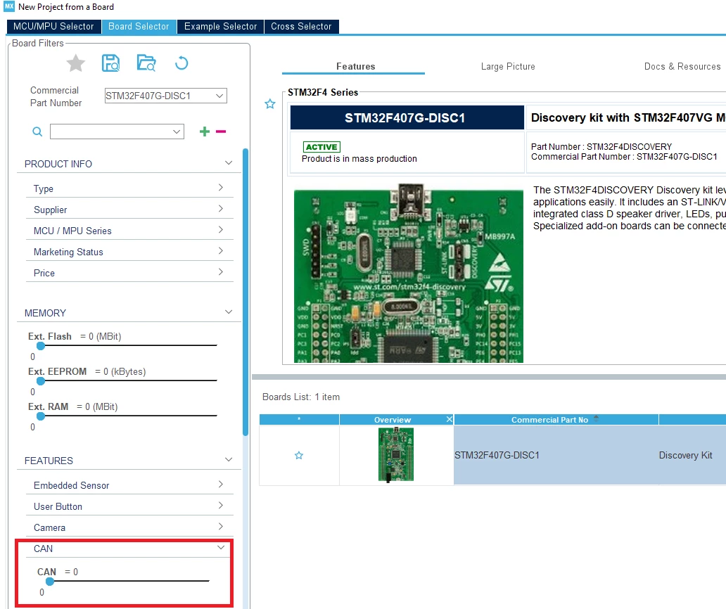 Can Module V2139 STM32F407 Discovery 1 board - CAN support | Community