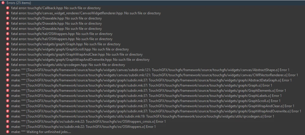 error notifications