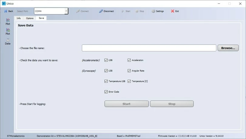 Figure 9: [Save] tab.