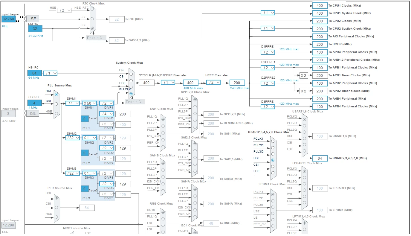 Clock config page 1