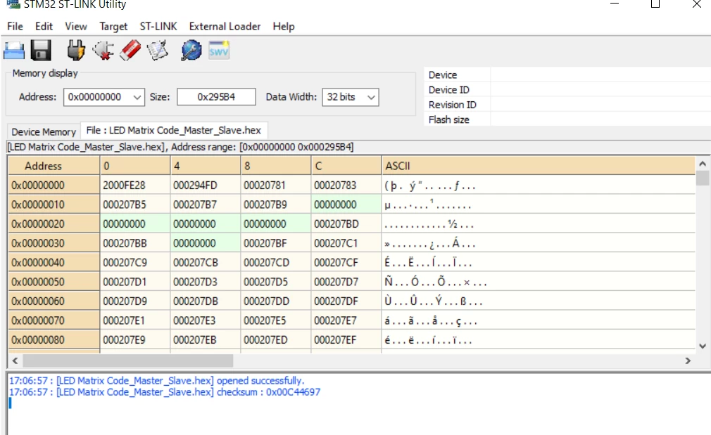 hex file initials