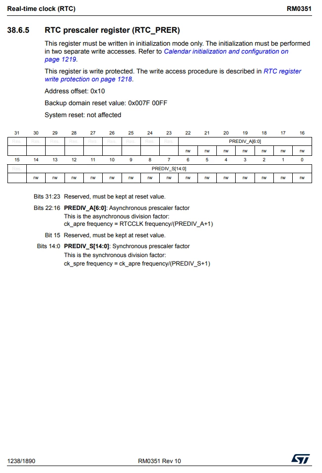 p3. RM0351 RTC_PRER register.PNG
