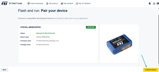 Figure 4: Connect the device