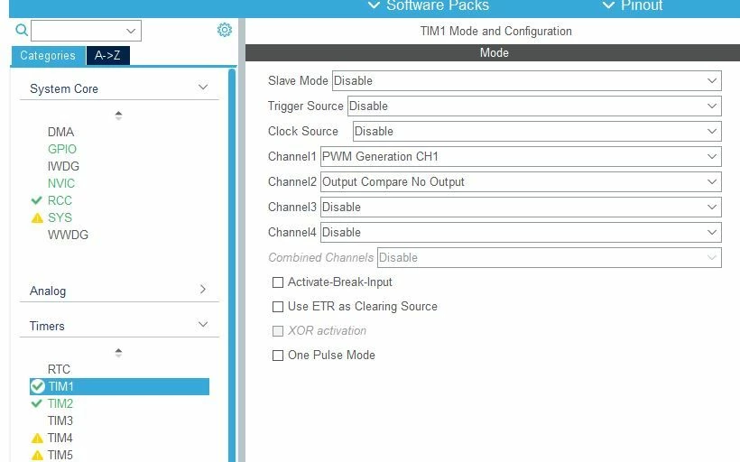 TIM1 Config