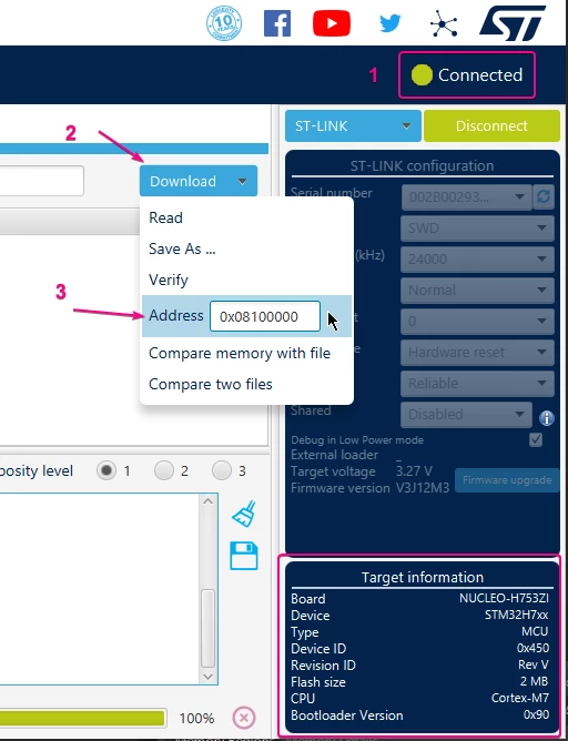 Figure 22 – File location address