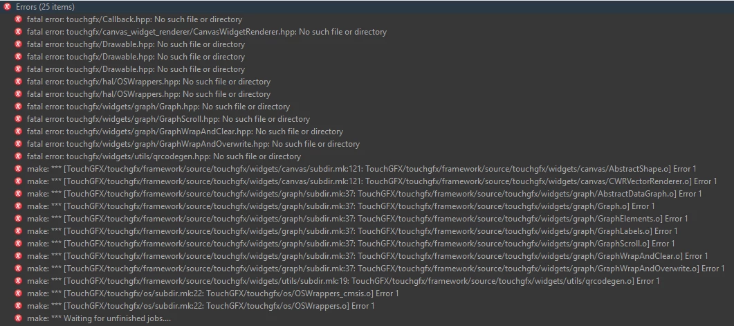 error notifications