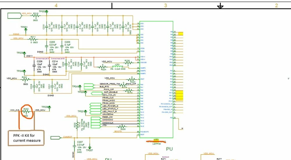 MCU current measurement
