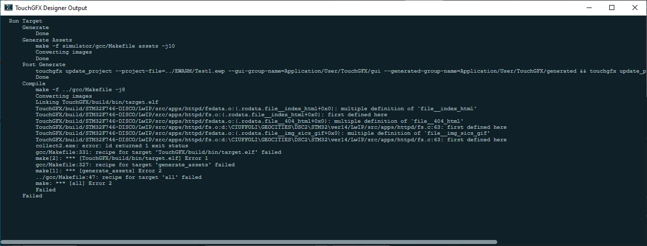 [SOLVED] LwIF + TouchGFX compile and link ok | Community