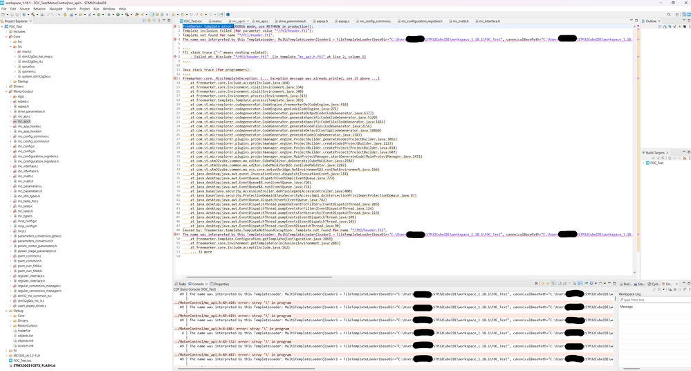 FreeMarker template error