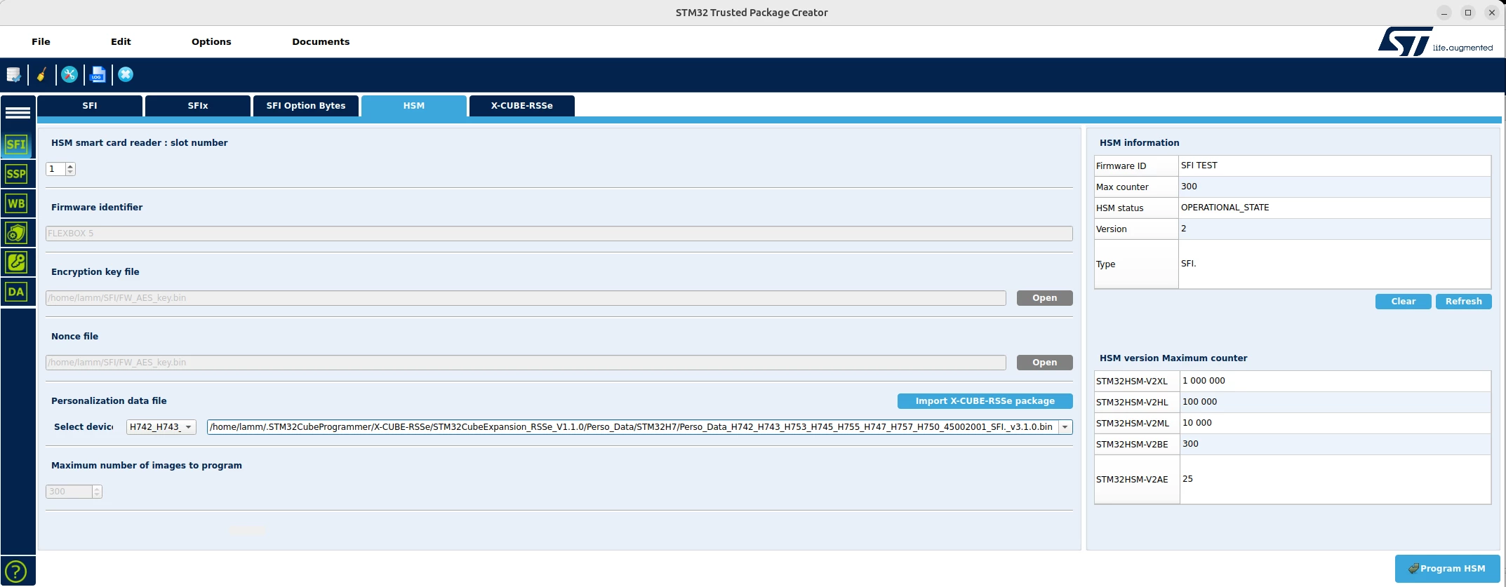 HSM provisioning