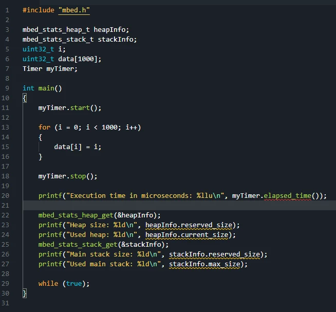 Mbed Software Mbed studio software Timer and Memory size Compiler errors | Community