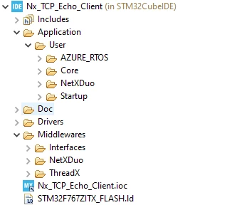 AZURE Example doesn't install Azure RTOS Middleware? | Community