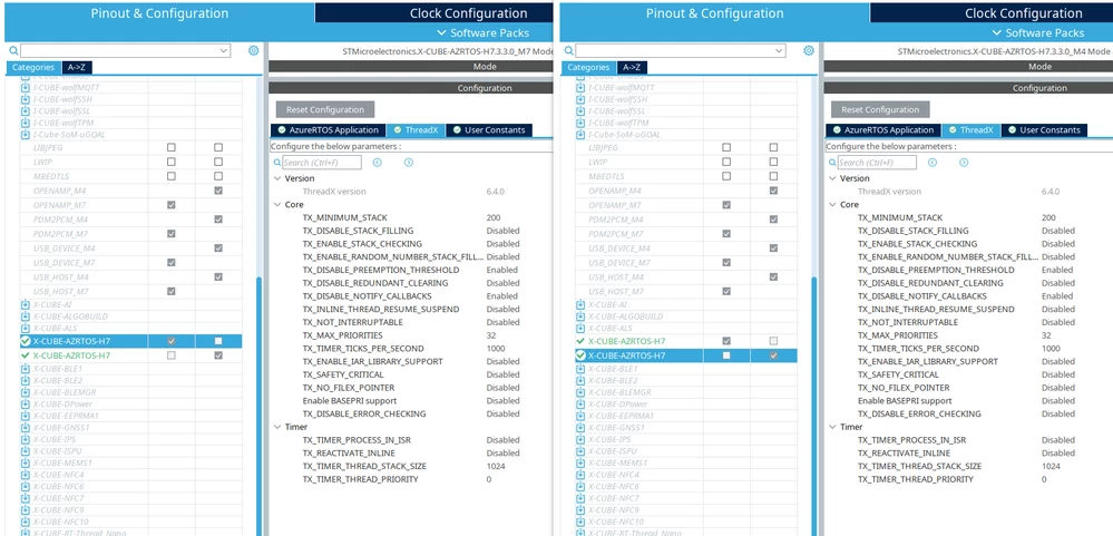 threadx middleware options
