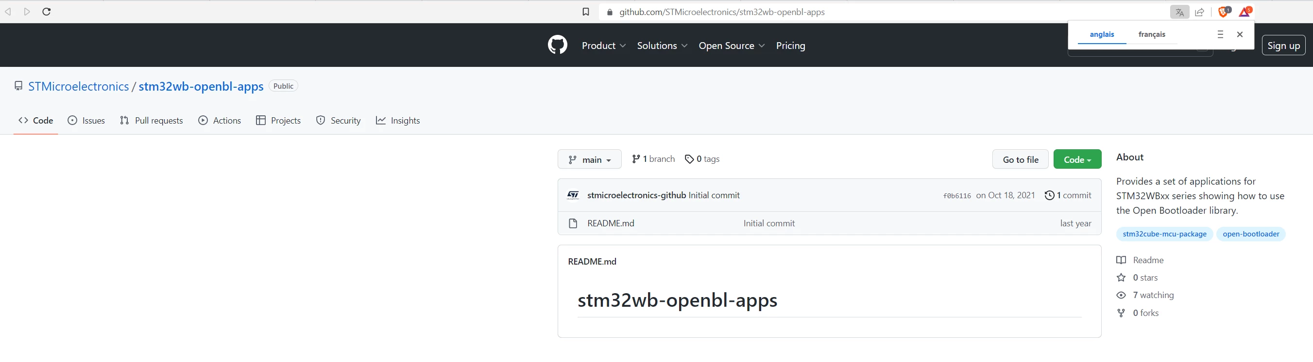 How to use open bootloader on the STM32WB serie | Community