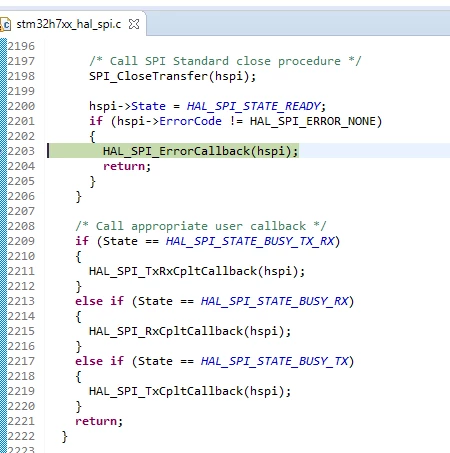 Always getting SPI OVR Error instead of executing SPI RX callback ...