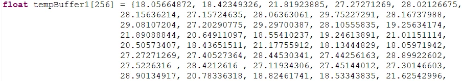 Abnormal buffer of samples (example)