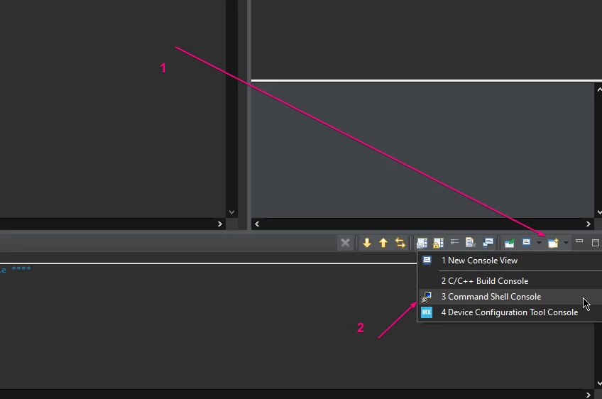 Figure 26 – Console opening