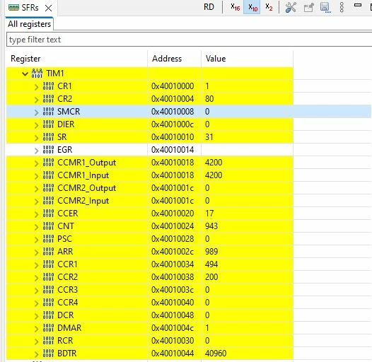 TIM1 Registers
