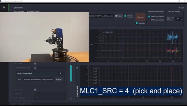 Figure 10: We can see the result at 4 when there is pick and place movement: this is the pick and place class