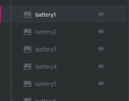 making images invisible by clicking on the eye icon