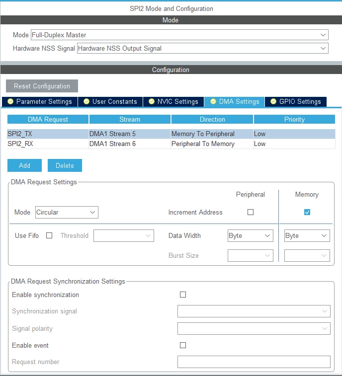 How to handle SPI DMA (50Mbits/s) and While() loop? | Community