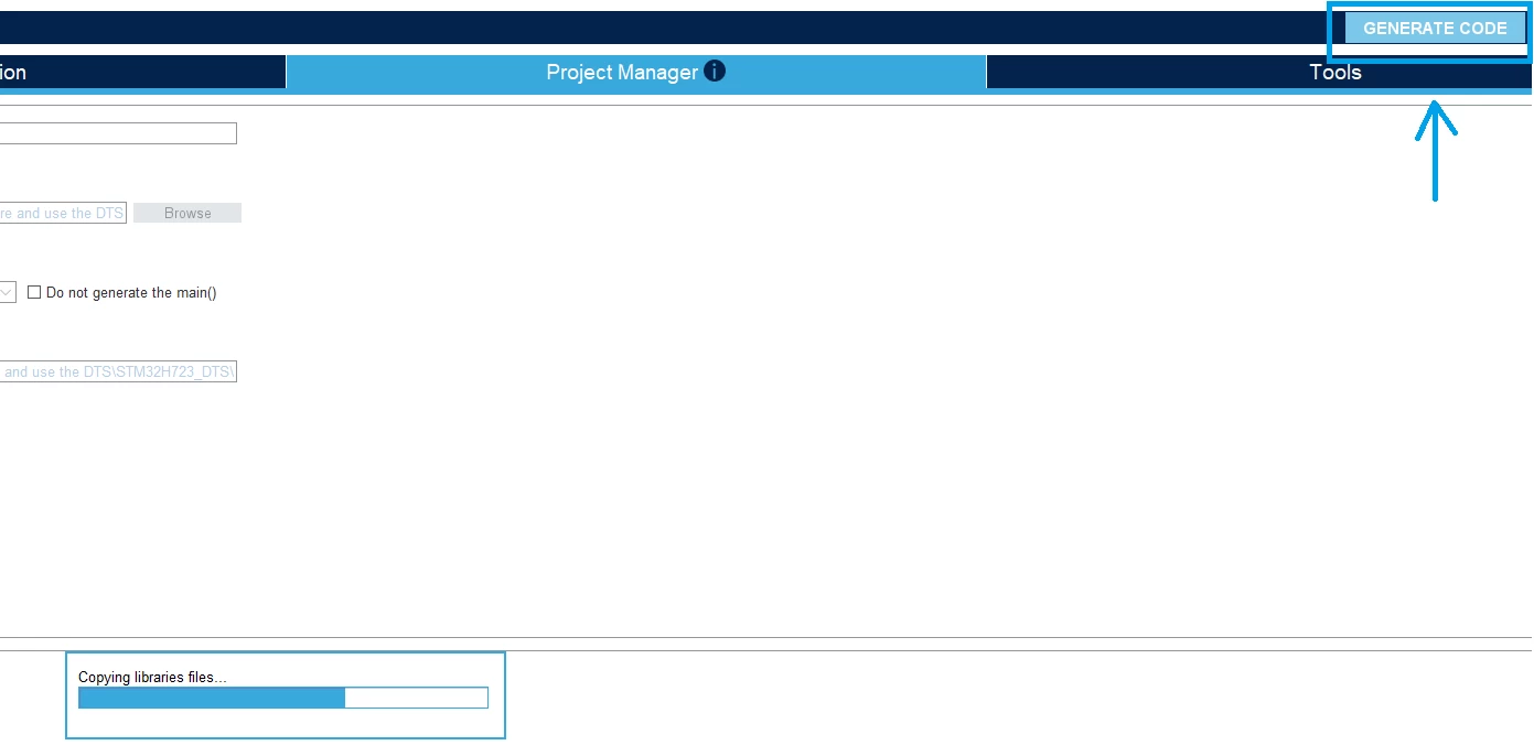 Figure 10. Generate the project