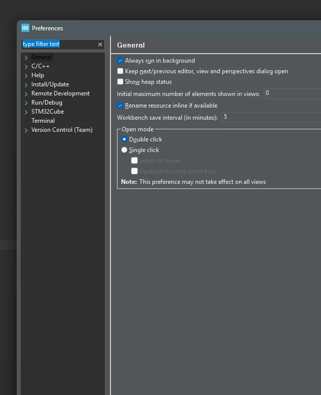 STM Cube ide interface not seen properly | Community