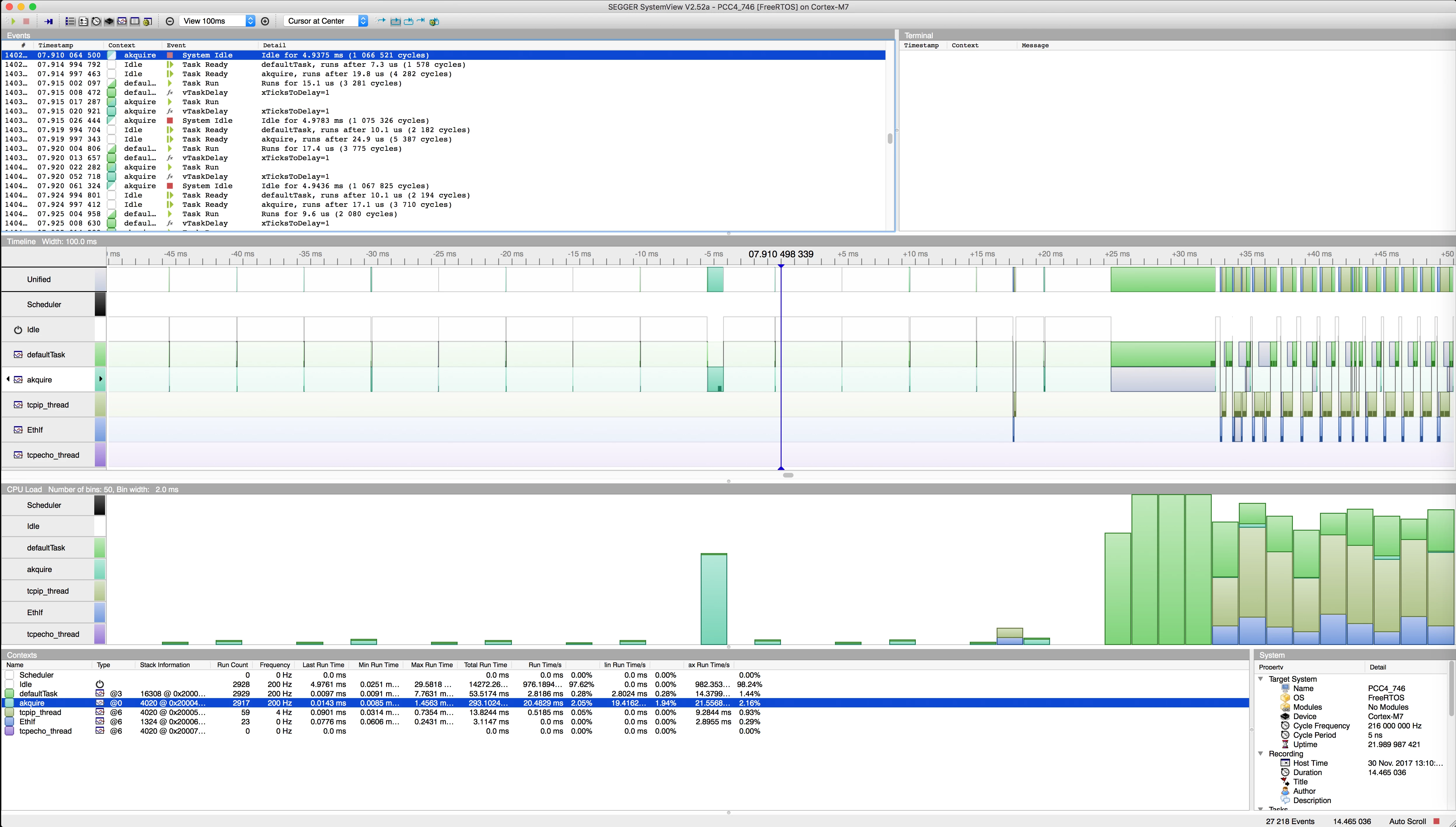 Segger SystemView with FreeRTOS | Community