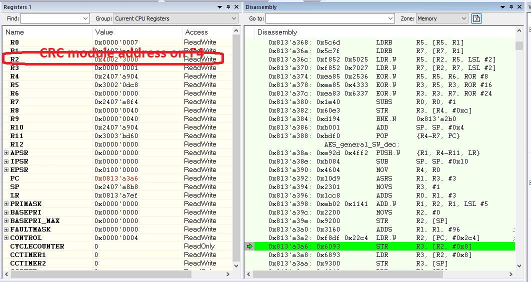 How to use the crypto library on M4-core of the STM32H757? | Community