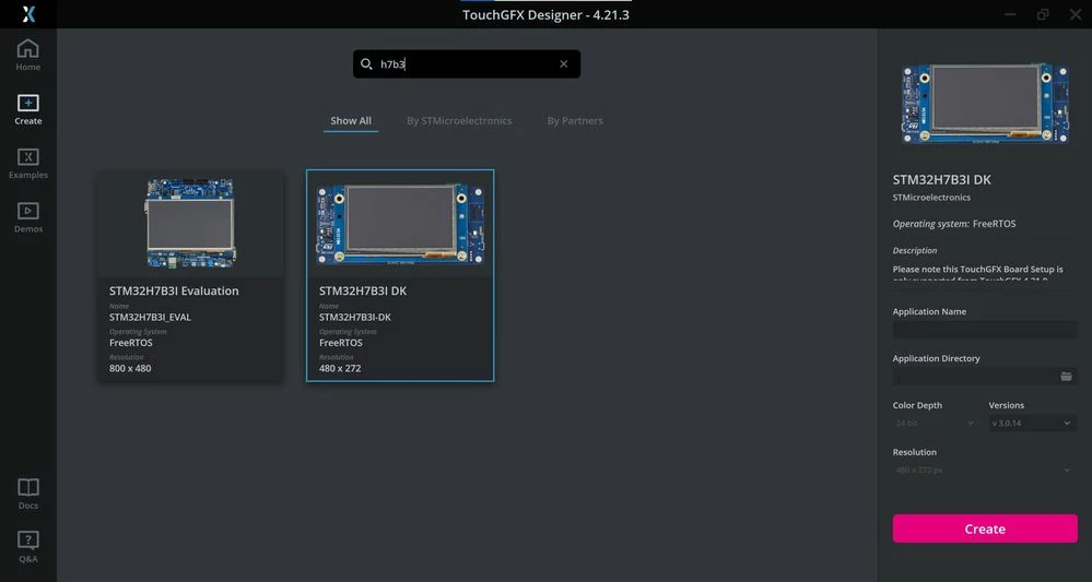 STM32H7B3I-DK Borad Setup