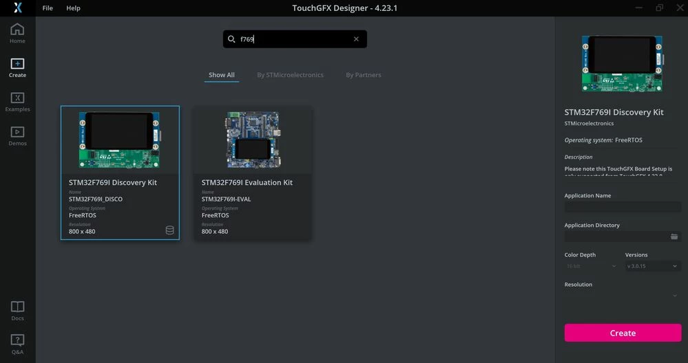 STM32F769I-Disco Board Setup