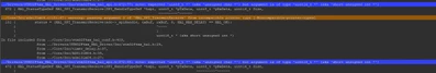 Compiler warning