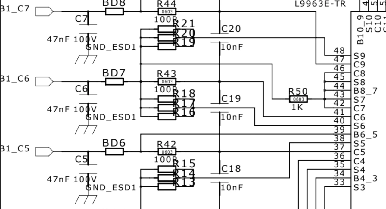L9963E in 12S setup, middle cell shows too low voltage | Community