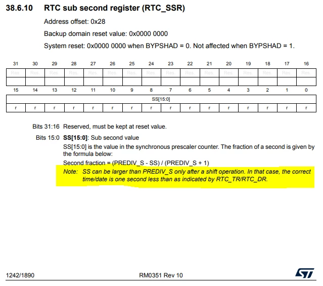 p5. RM0351 RTC_SSR register - note about SS & PREDIV_S.PNG