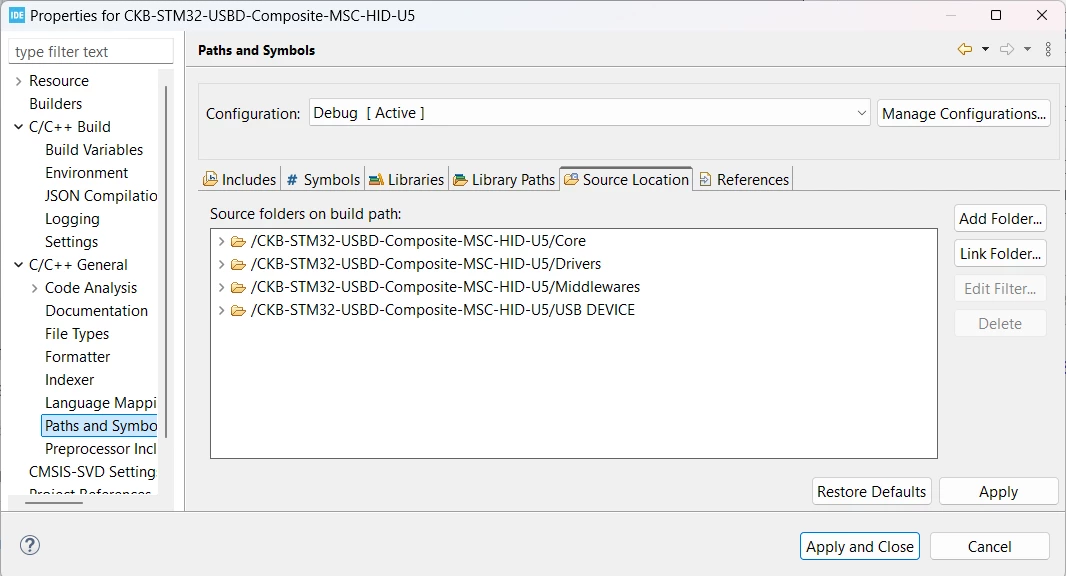 Build configuration