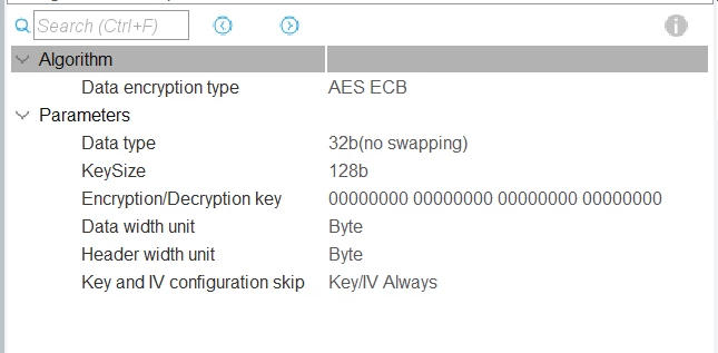 Configuration of AES in Both TX and RX sides