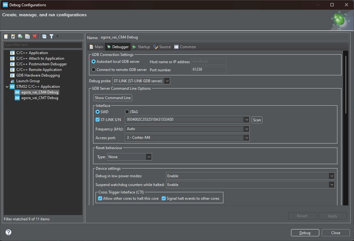 CM4 Debugger page1