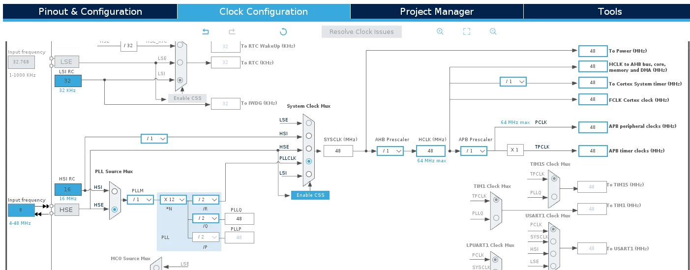 STM32G0B1 USB clocking | Community