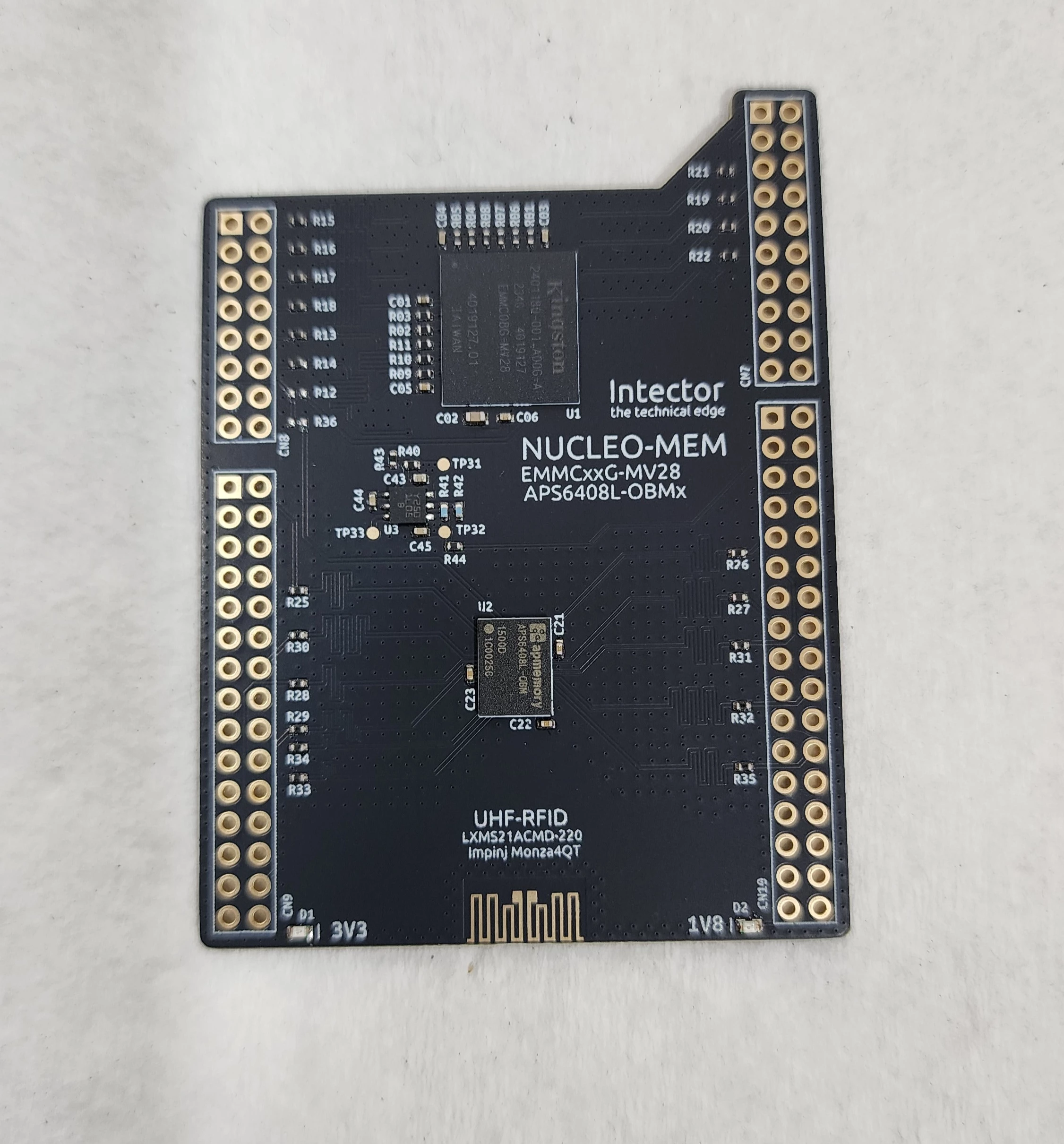 NUCLEO-EXT with eMMC + OctoSPI PSRAM after reflow