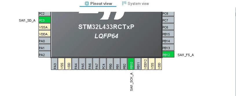I2S : Interface with STM32. Hello, I have a processor type ...