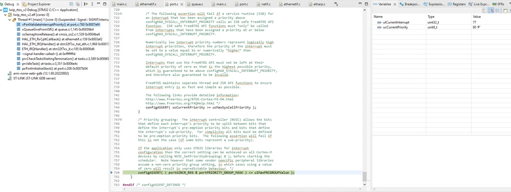 If I try without any MPU configuration