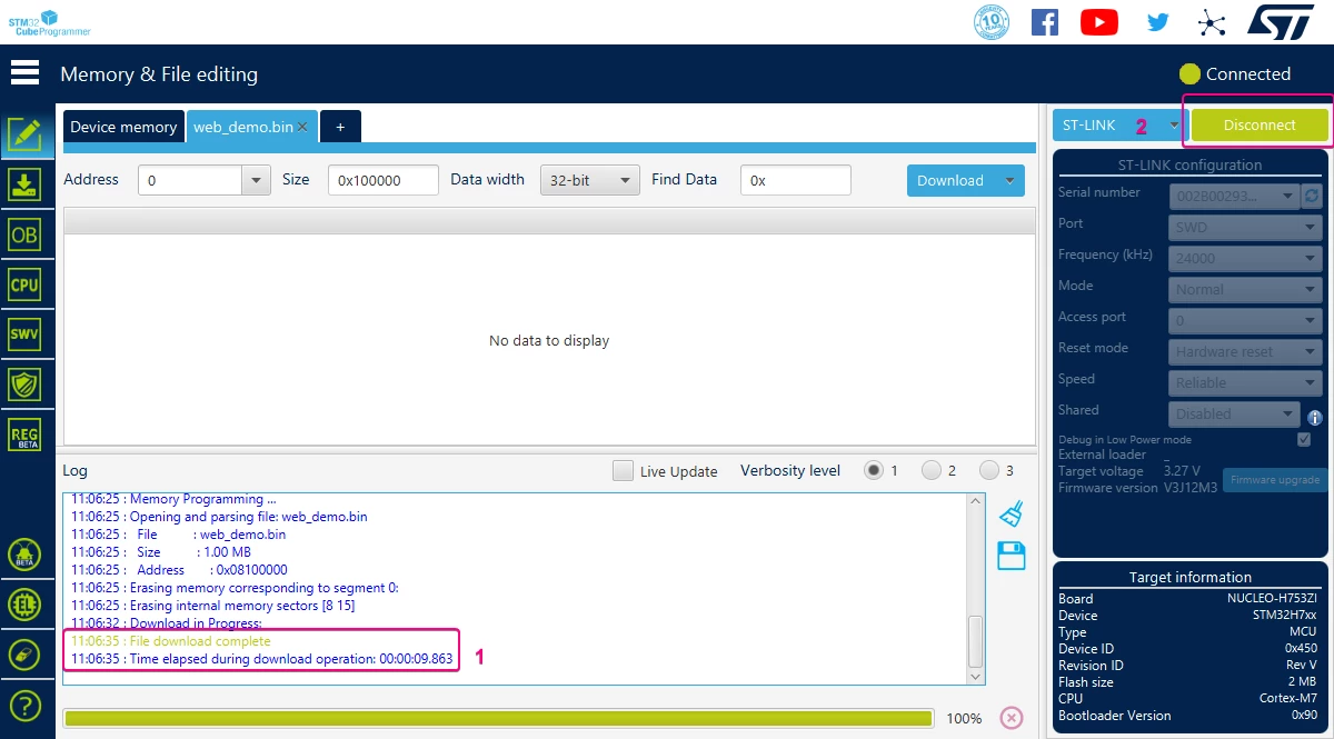 Figure 23 – File download confirmation