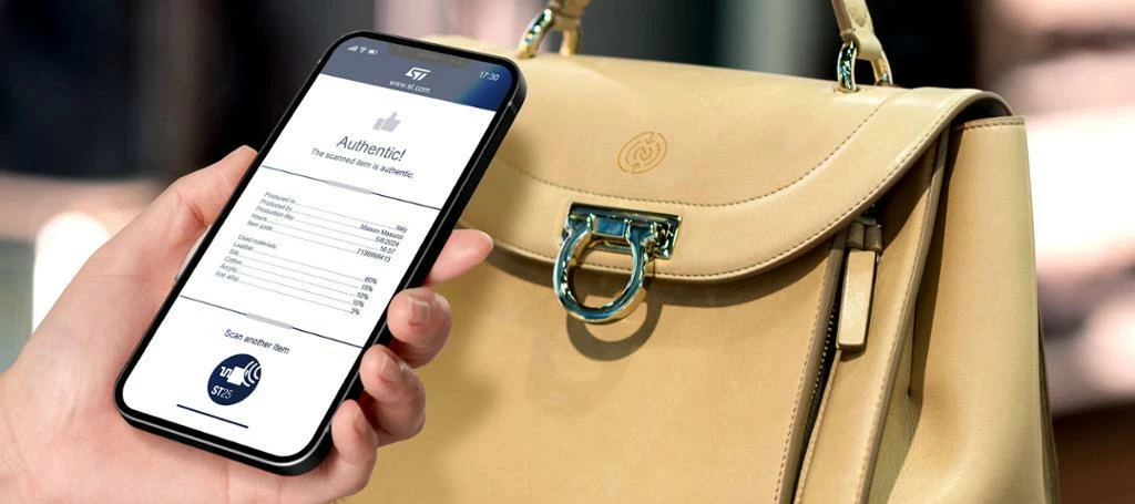Advanced NFC tags with blockchain-compatible digital signatures protect product authenticity
