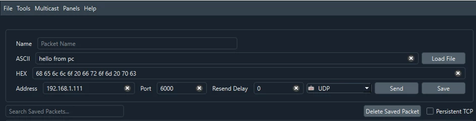 Echotool configuration