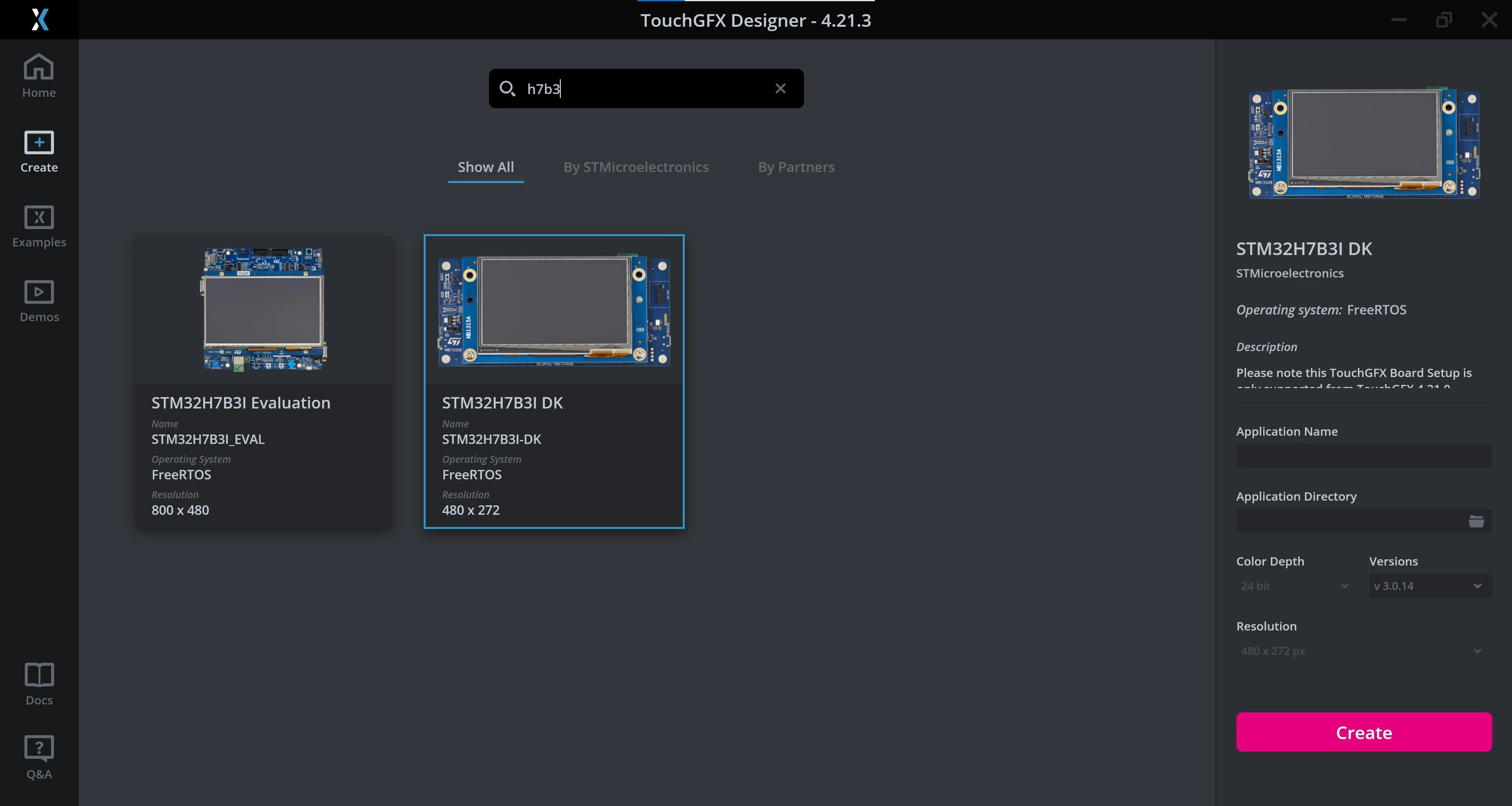 STM32H7B3I-DK Borad Setup
