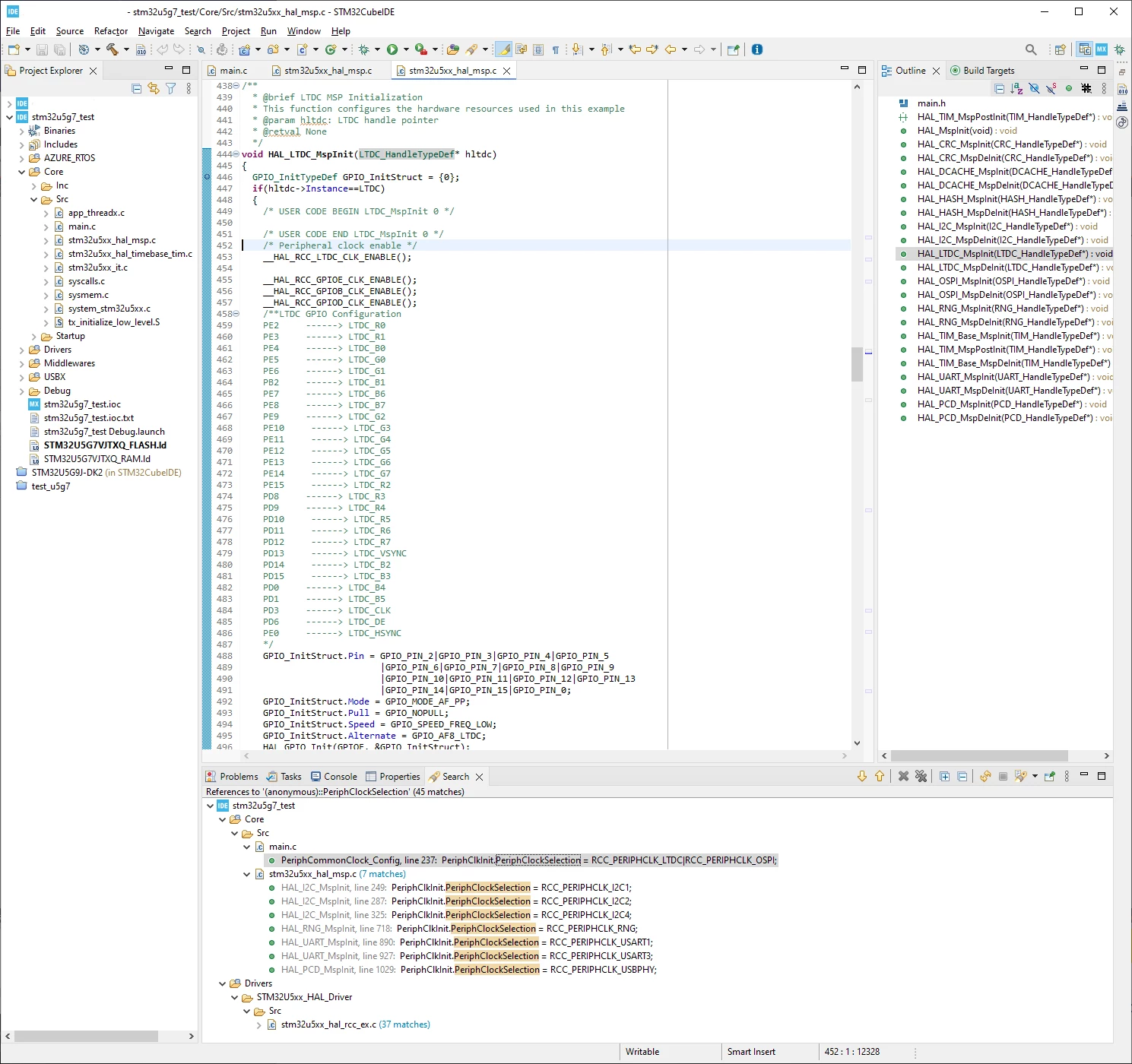 Clock init code not generated